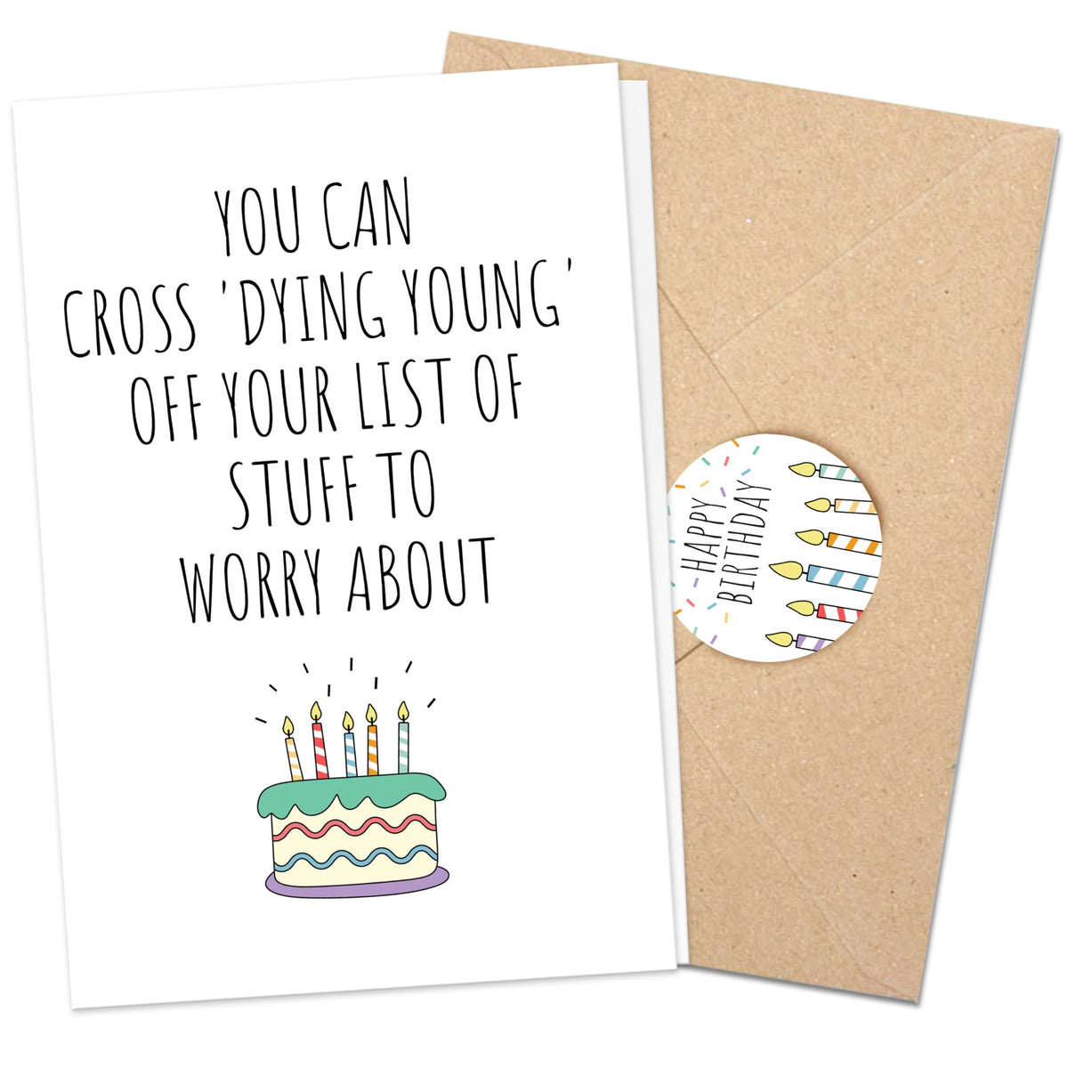 Funny Birthday Cards For Women or Men, Happy Birthday Card, Gift Card Birthdays for Her or Him, Sister Brother, Wife Hus