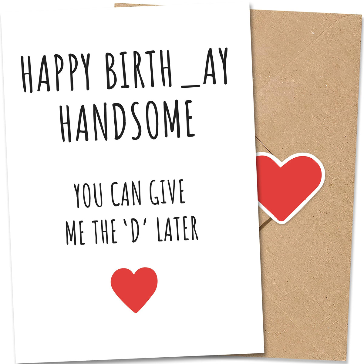 Funny Birthday Card for Husband Boyfriend Him, Valentine's Day Greeting Card, Birthday Decorations & Gifts for Men, Best