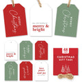 Elegant Christmas Gift Tags with String, 48 Premium Holiday Labels to Personalize Your Presents & Gift Bags, Christmas T