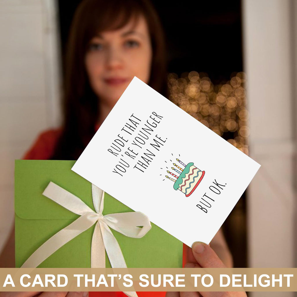 Funny Birthday Cards For Women Men, Happy Birthday Greeting Card for Her Sister Girlfriend, Husband Wife Birthdays Gift,