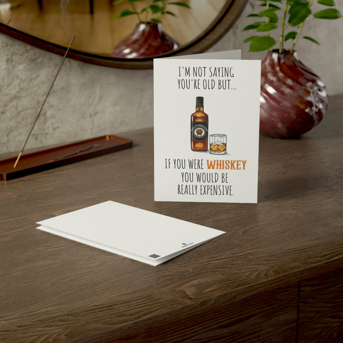 UnimaxPrint Funny Birthday Card for Men, Husband, Him, Boyfriend, Humorous Bday Gifts For 40th 50th 60th 70th 80th, Whis