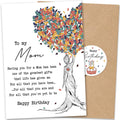 UnimaxPrint To My Mom - Heartfelt Birthday Card for Mom from Daughter or Son, Special Keepsake Letter with Envelope and 