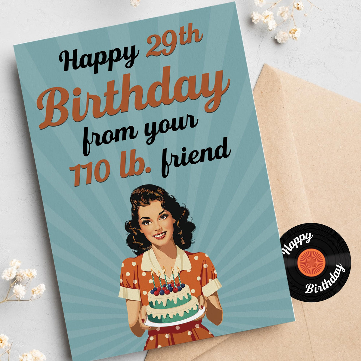 UnimaxPrint Funny Birthday Cards - Birthday Gifts for Women - Great idea for 29th, 30th, 40th, 50th, 60th, 70th Birthday