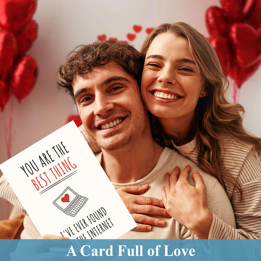 UnimaxPrint Valentine’s Day Cards for Him or Her, Romantic Valentine Card for Husband, Wife or Boyfriend, Funny Love Let
