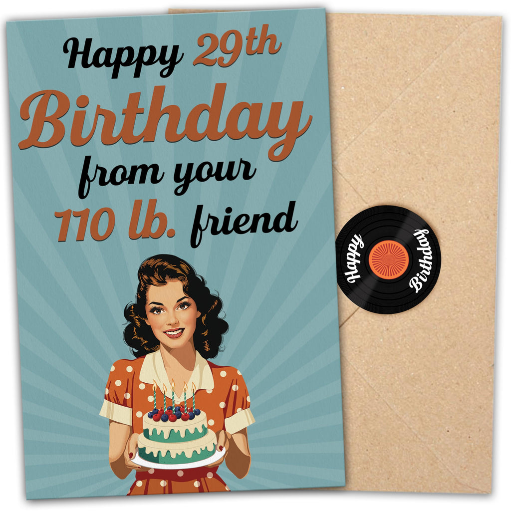 UnimaxPrint Funny Birthday Cards - Birthday Gifts for Women - Great idea for 29th, 30th, 40th, 50th, 60th, 70th Birthday