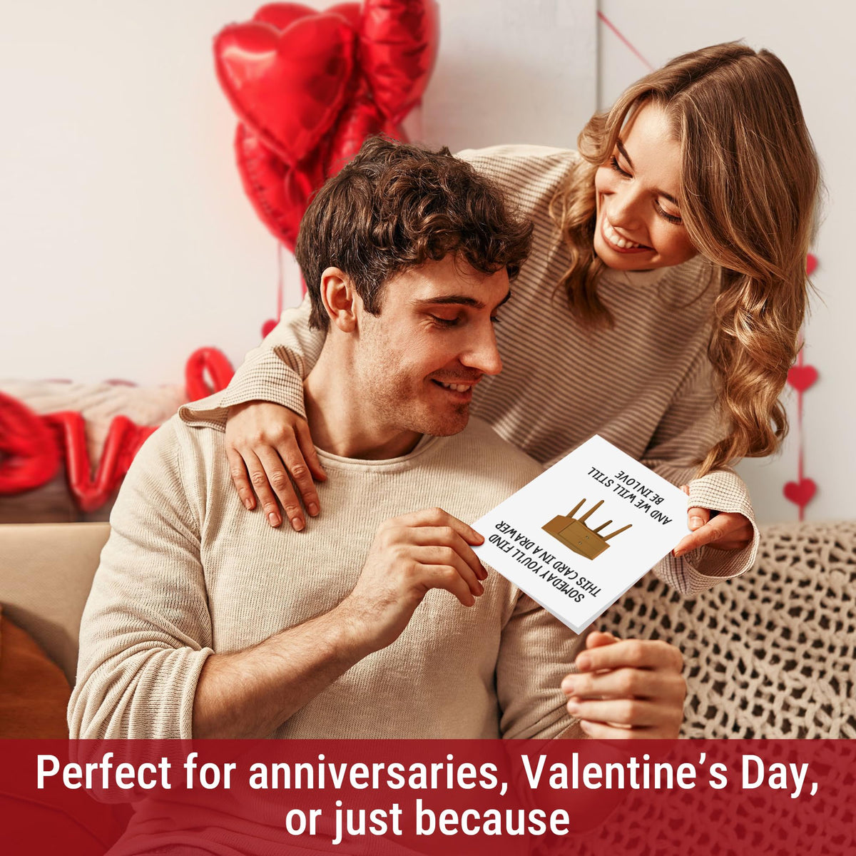 UnimaxPrint Valentine’s Day Cards for Him or Her, Romantic Valentine Card for Husband, Wife or Boyfriend, Romantic Love 