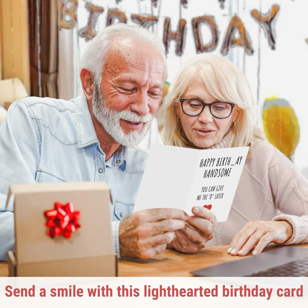 Funny Birthday Card for Husband Boyfriend Him, Valentine's Day Greeting Card, Birthday Decorations & Gifts for Men, Best