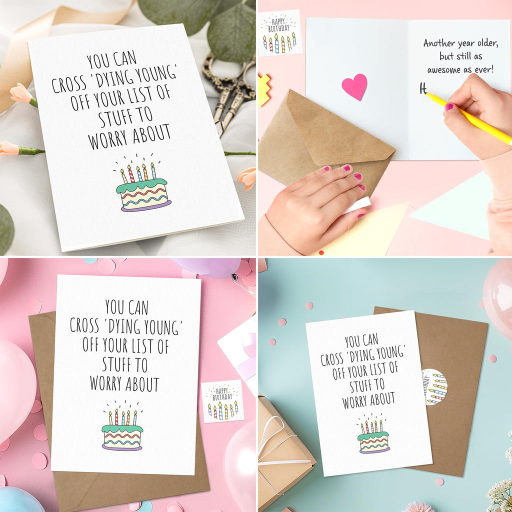 Funny Birthday Cards For Women or Men, Happy Birthday Card, Gift Card Birthdays for Her or Him, Sister Brother, Wife Hus