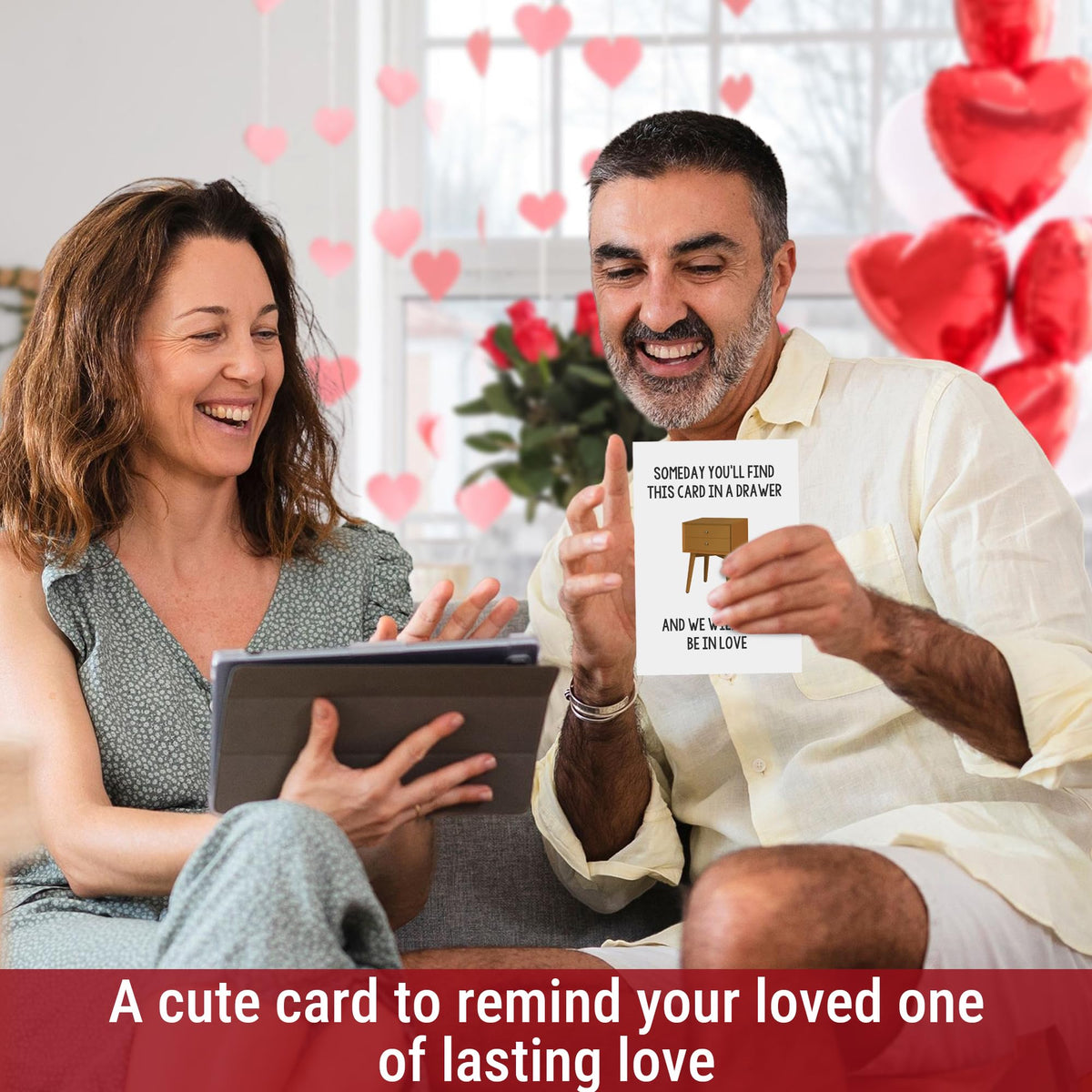 UnimaxPrint Valentine’s Day Cards for Him or Her, Romantic Valentine Card for Husband, Wife or Boyfriend, Romantic Love 