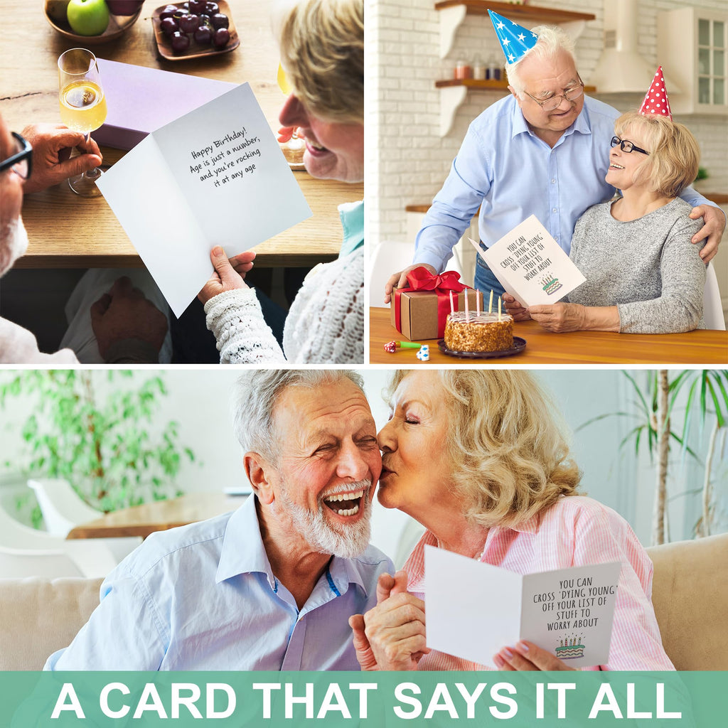 Funny Birthday Cards For Women or Men, Happy Birthday Card, Gift Card Birthdays for Her or Him, Sister Brother, Wife Hus