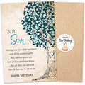 UnimaxPrint Birthday Card for Adult Son, Meaningful Gift for Son from Mom or Dad, Sentimental Greeting Notes for His Mil